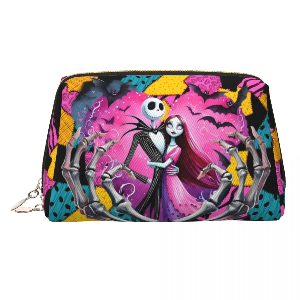 Custom Nightmare Before Christmas Jack Sally Toiletry Bag for Women Makeup Cosmetic Organizer Ladies Beauty Storage Dopp Kit Box
Custom Nightmare Before Christmas Jack Sally Toiletry Bag for Women Makeup Cosmetic Organizer Ladies Beauty Storage Dopp Kit Box
