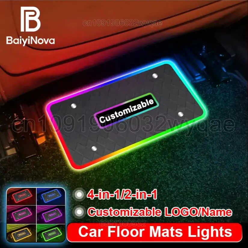 4-in-1/2-in-1 Car Floor Mats Ambient Lights,Customizable LOGO/Name,App Control Symphony 213 Colors LED Neon,Interior Accessories
4-in-1/2-in-1 Car Floor Mats Ambient Lights,Customizable LOGO/Name,App Control Symphony 213 Colors LED Neon,Interior Accessories