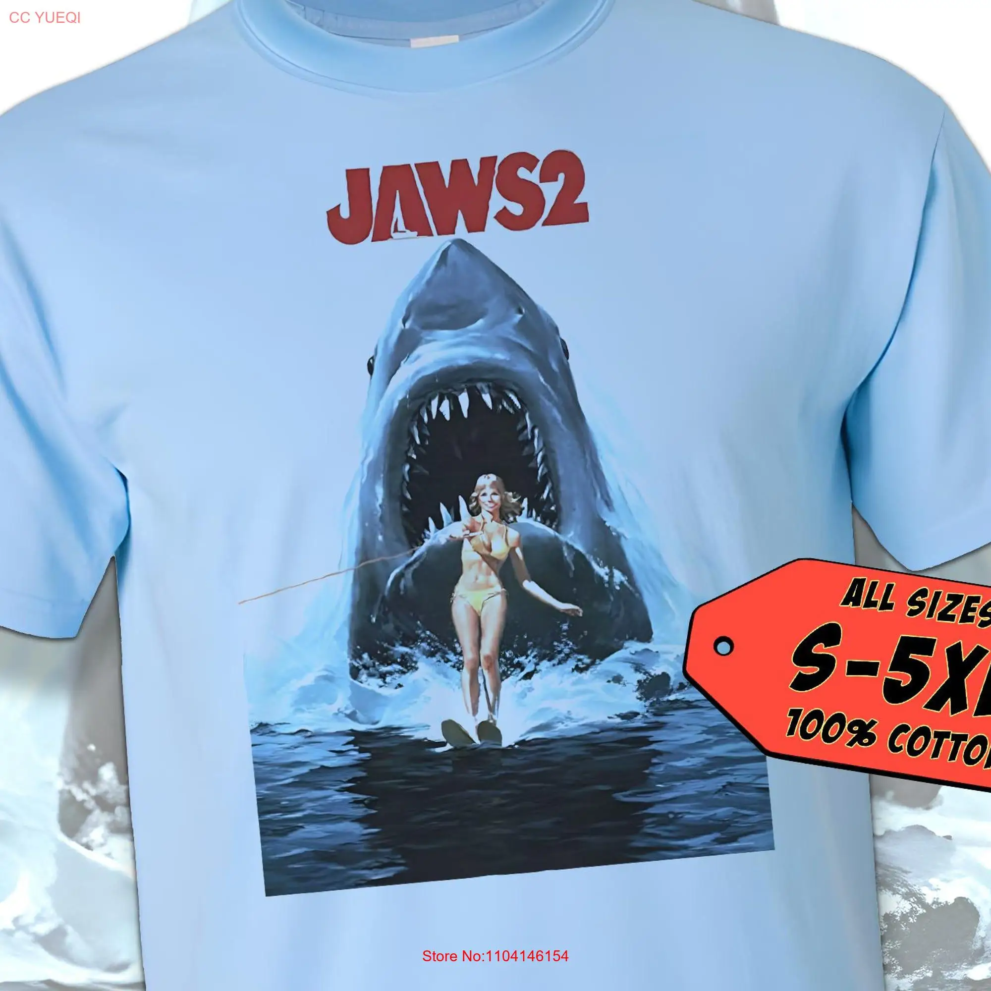 Футболка Jaws V3 с принтом фильма, голубой цвет, 100 хлопок, размеры от S до 5XL, с длинным или коротким рукавом
Футболка Jaws V3 с принтом фильма, голубой цвет, 100 хлопок, размеры от S до 5XL, с длинным или коротким рукавом
