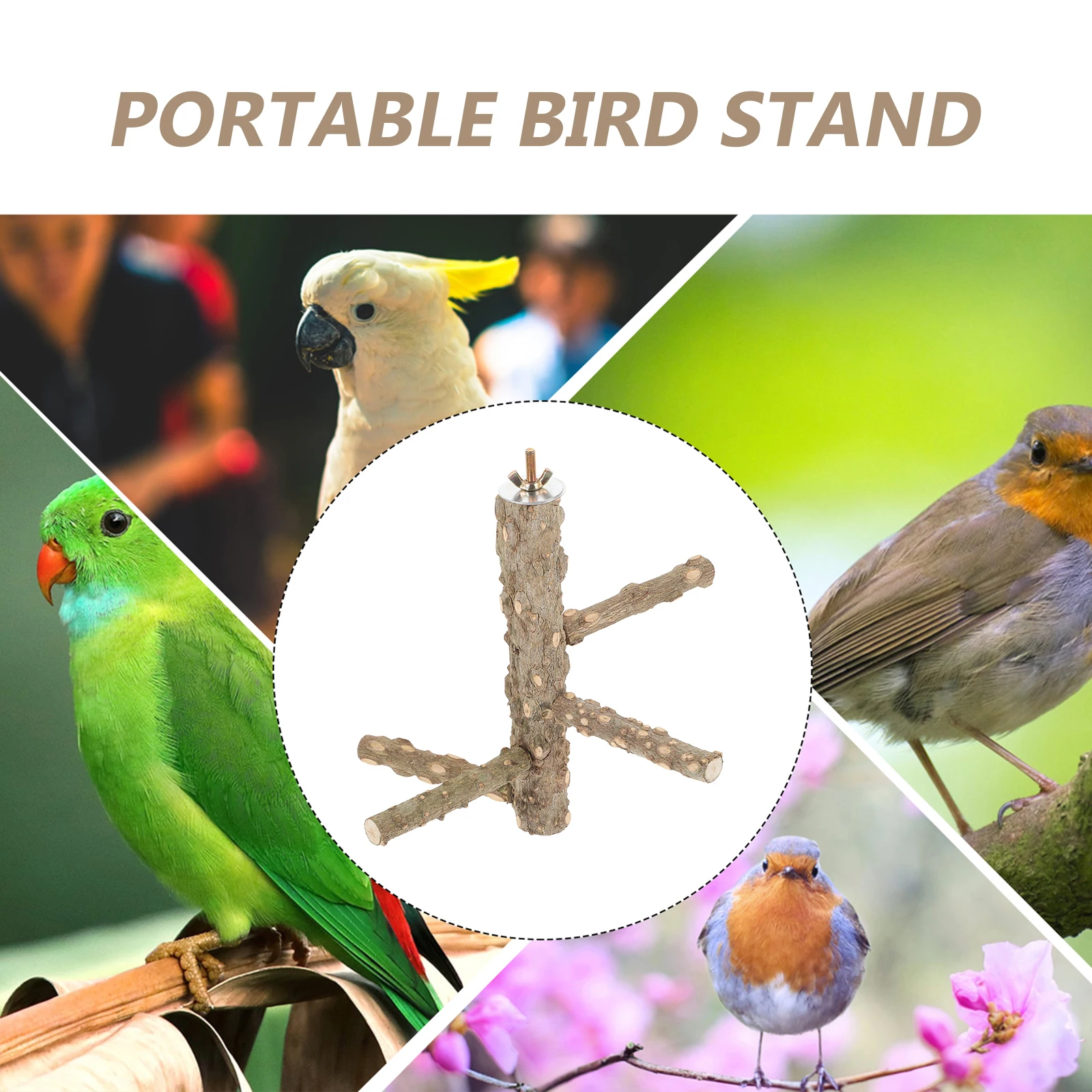 Wooden Perch Stand For Parrot Durable Natural Wood Parrot Resting Playing Platform Simple Installation Bird Accessories Perches
Wooden Perch Stand For Parrot Durable Natural Wood Parrot Resting Playing Platform Simple Installation Bird Accessories Perches