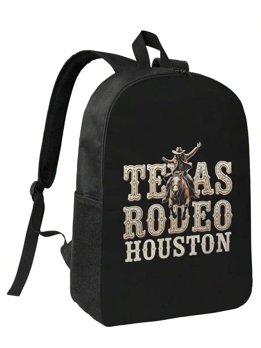 Texas Rodeo Houston Print Waterproof Backpack Large Capacity Laptop Bag Travel School Work Casual Unisex Daypack
Texas Rodeo Houston Print Waterproof Backpack Large Capacity Laptop Bag Travel School Work Casual Unisex Daypack