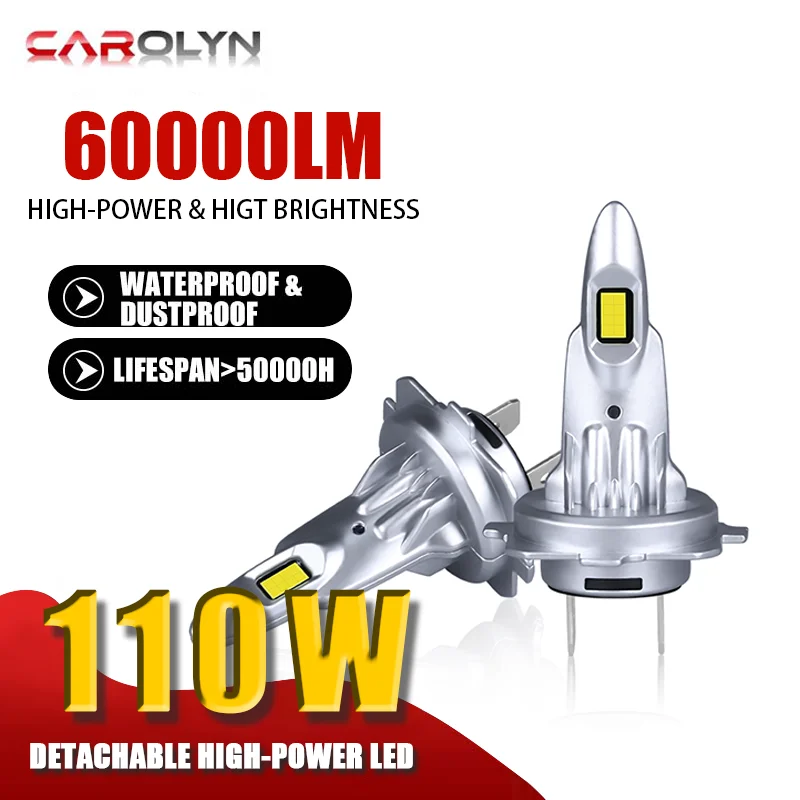 Carolyn 2pcs H1 LED Headlights 110W High Power White Light H4 H7 H11 HB3 HB4 Canbus Plug&Play Waterproof Automotive Modification
Carolyn 2pcs H1 LED Headlights 110W High Power White Light H4 H7 H11 HB3 HB4 Canbus Plug&Play Waterproof Automotive Modification
