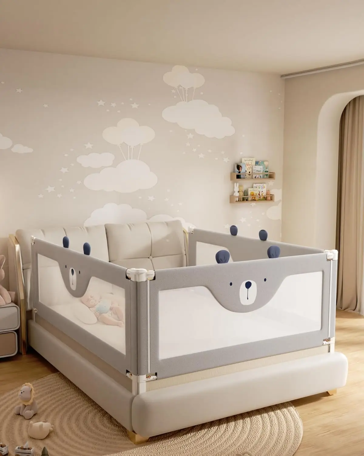 Защитный барьер для кровати для малышей, усиленный, 74,8 дюйма, для кроватей Twin, Full, King с регулировкой по высоте, очень высокий.
Защитный барьер для кровати для малышей, усиленный, 74,8 дюйма, для кроватей Twin, Full, King с регулировкой по высоте, очень высокий.