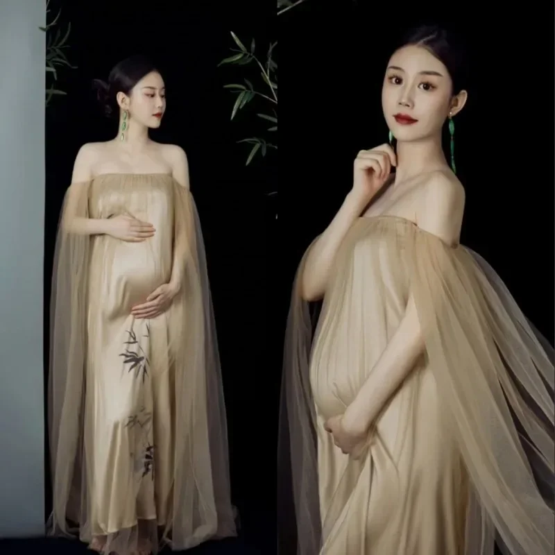 New Two Piece Set Maternity Dress Photoshoot Off-Shoulder Baby Shower Dresses for Pregnant Woman Платье Для Беременных
New Two Piece Set Maternity Dress Photoshoot Off-Shoulder Baby Shower Dresses for Pregnant Woman Платье Для Беременных