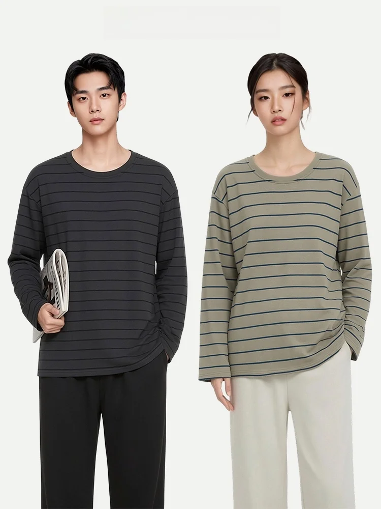 PinkBread Lucky Stripes Couples Sleepwear Long Sleeve Pure Cotton Home Clothes for Spring And Summer Suitable for Outdoor Wear
PinkBread Lucky Stripes Couples Sleepwear Long Sleeve Pure Cotton Home Clothes for Spring And Summer Suitable for Outdoor Wear