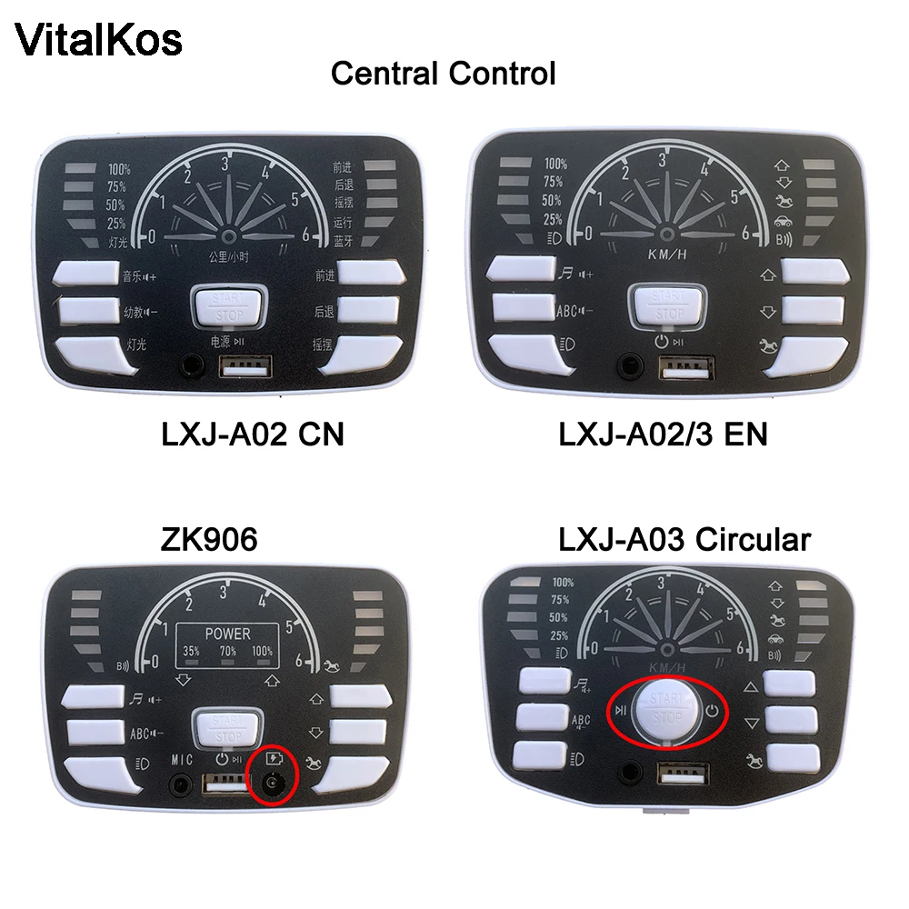 VitalKos LXJ-A02 ZK906 2,4G Bluetooth многофункциональная Центральная панель управления для электрической езды на автомобиле, запасные части
VitalKos LXJ-A02 ZK906 2,4G Bluetooth многофункциональная Центральная панель управления для электрической езды на автомобиле, запасные части