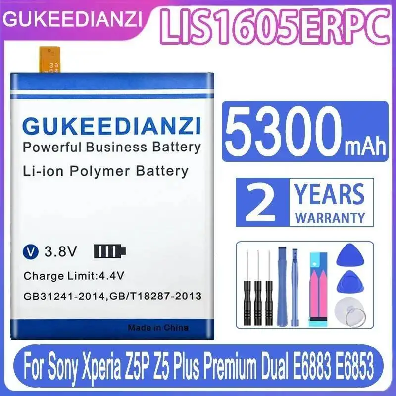 Mobile Phone Battery LIS1605ERPC 5300Mah For Sony Xperia Z5P Z5 Plus Premium Dual E6883 E6853
Mobile Phone Battery LIS1605ERPC 5300Mah For Sony Xperia Z5P Z5 Plus Premium Dual E6883 E6853