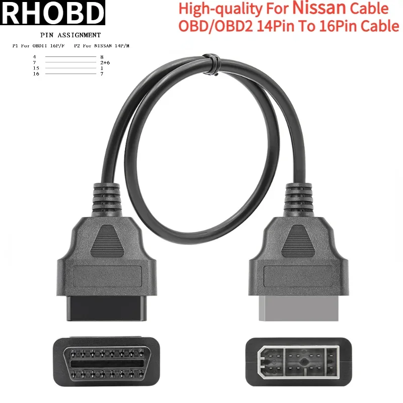 Latest For Nissan 14Pin To 16Pin Cable OBD II Diagnostic Interface 14Pin To OBD2 16 Pin Adapter Works For Auto Car Vehicles Tool
Latest For Nissan 14Pin To 16Pin Cable OBD II Diagnostic Interface 14Pin To OBD2 16 Pin Adapter Works For Auto Car Vehicles Tool