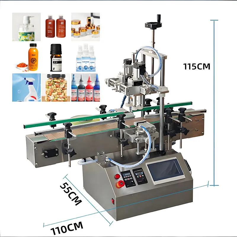 -oo Automatic Desktop Capping Machine Glass Plastic Bottle Screw Bottles High Speed Servo Capping Machine with Conveyor
-oo Automatic Desktop Capping Machine Glass Plastic Bottle Screw Bottles High Speed Servo Capping Machine with Conveyor