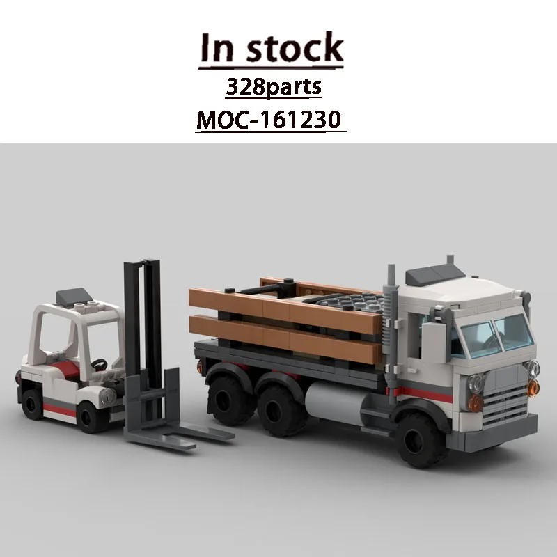 MOC-161230 New Classic Flat-Nose Semi-Truck with Forklift Building Block Model 328 Parts Boys Children's Birthday Toy Gift
MOC-161230 New Classic Flat-Nose Semi-Truck with Forklift Building Block Model 328 Parts Boys Children's Birthday Toy Gift