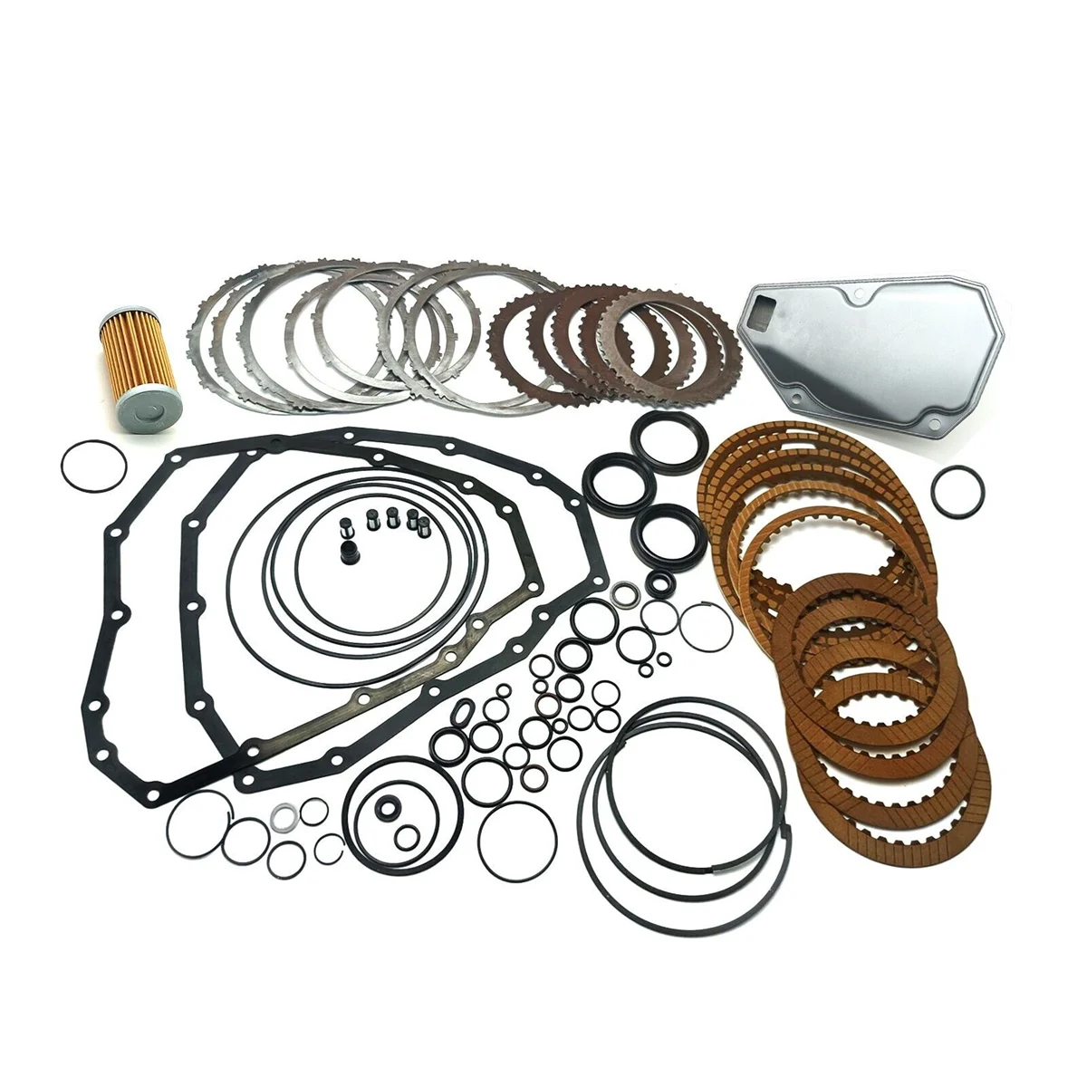 T18100B JF015E RE0F11A CVT Transmission Clutch Friction Plates Oil Filter Overhaulk Kit for Suzuki Nissan
T18100B JF015E RE0F11A CVT Transmission Clutch Friction Plates Oil Filter Overhaulk Kit for Suzuki Nissan
