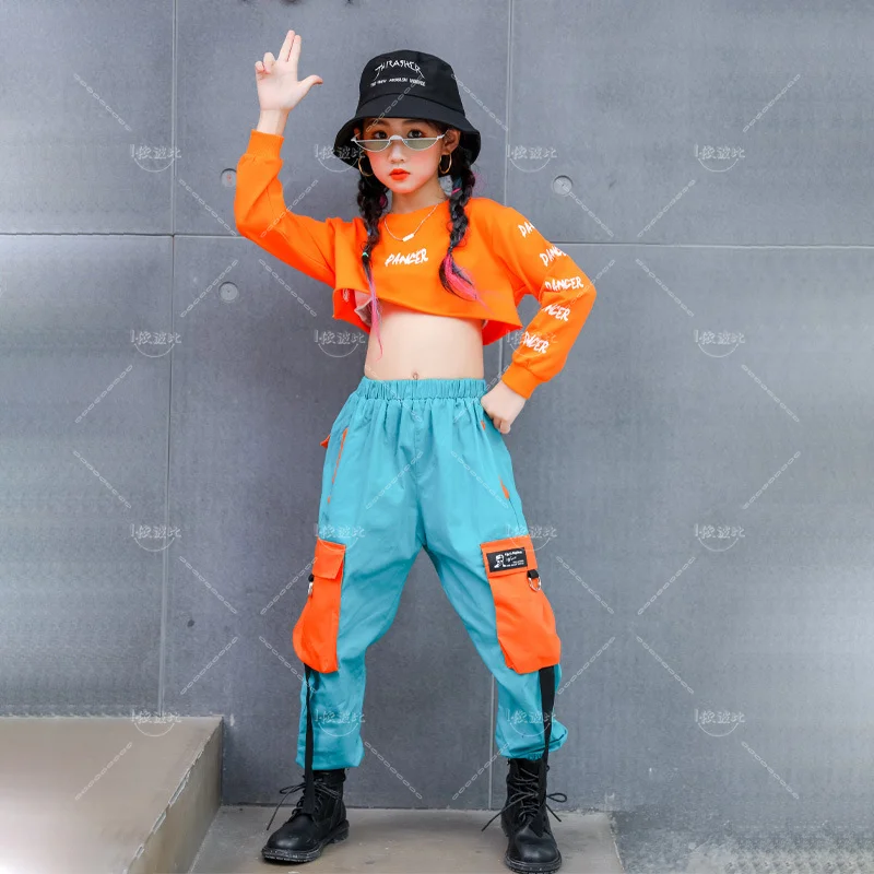 Hip Hop Girls Cool Crop Top Contrast Cargo Pants Child Streetwear Clothes Sets Kids Sweatshirt Joggers Street Dance Jazz Costume
Hip Hop Girls Cool Crop Top Contrast Cargo Pants Child Streetwear Clothes Sets Kids Sweatshirt Joggers Street Dance Jazz Costume