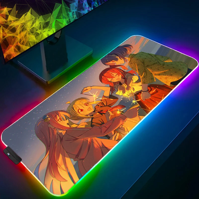 RGB Mouse Pad Rubber PC Computer Gaming Accessories Mousepad LED Laptop Bocchi The Rock Desk Mat Gamer Carpet Anime Keyboard Pad
RGB Mouse Pad Rubber PC Computer Gaming Accessories Mousepad LED Laptop Bocchi The Rock Desk Mat Gamer Carpet Anime Keyboard Pad