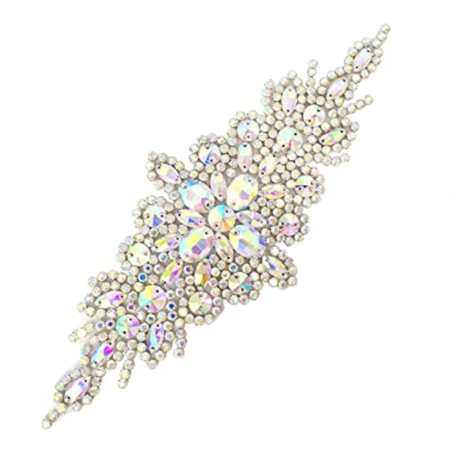 1PCS Rhinestone Applique Colorful Wedding Dress Belt Embellishment for Women Bridal Gown
1PCS Rhinestone Applique Colorful Wedding Dress Belt Embellishment for Women Bridal Gown
