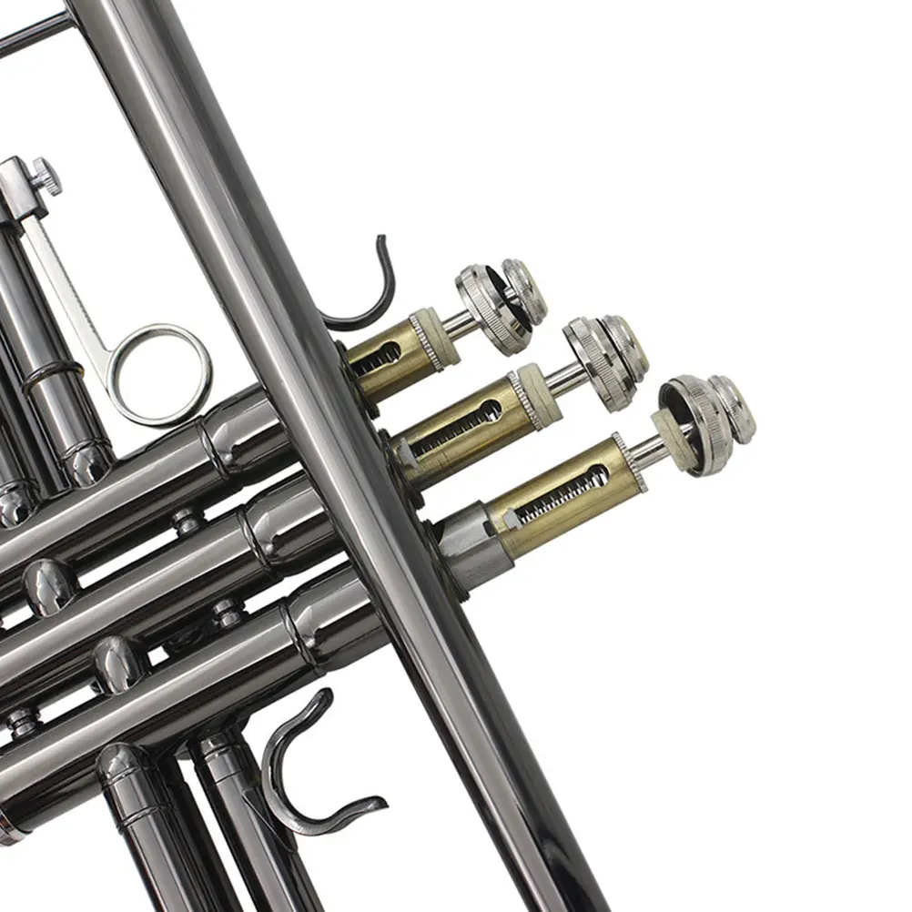 5Pcs Sturdy Trumpet Button Springs Set Easy to Install Professional Tools for Trumpet Buttons Silver Button Components