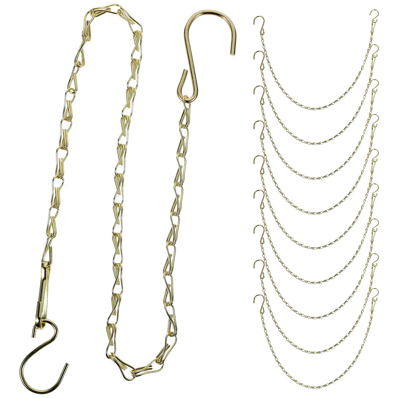 10Pcs Metal Hanging Chain with Single Hook for Plant Baskets Flower Pots Birdcages Planter Replacement Decorative Link Chain
10Pcs Metal Hanging Chain with Single Hook for Plant Baskets Flower Pots Birdcages Planter Replacement Decorative Link Chain