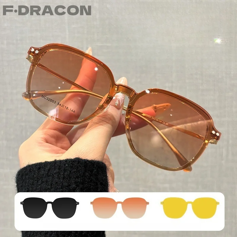 2025 New Magnetic Suction Sleeve Glasses Frame Retro Big Face Women's Glasses Frame Ultra Light Optical Prescription Fram 32003
2025 New Magnetic Suction Sleeve Glasses Frame Retro Big Face Women's Glasses Frame Ultra Light Optical Prescription Fram 32003