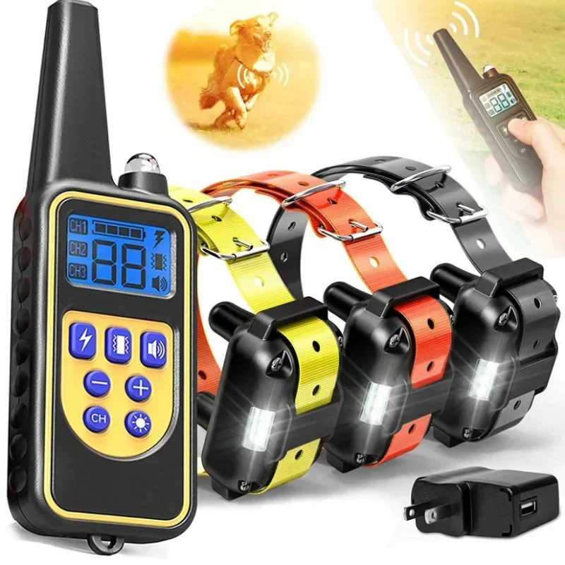 Best Selling Waterproof Rechargeable Dog Shock Collar Remote Dog Training Collar With 3 Training Modes
Best Selling Waterproof Rechargeable Dog Shock Collar Remote Dog Training Collar With 3 Training Modes