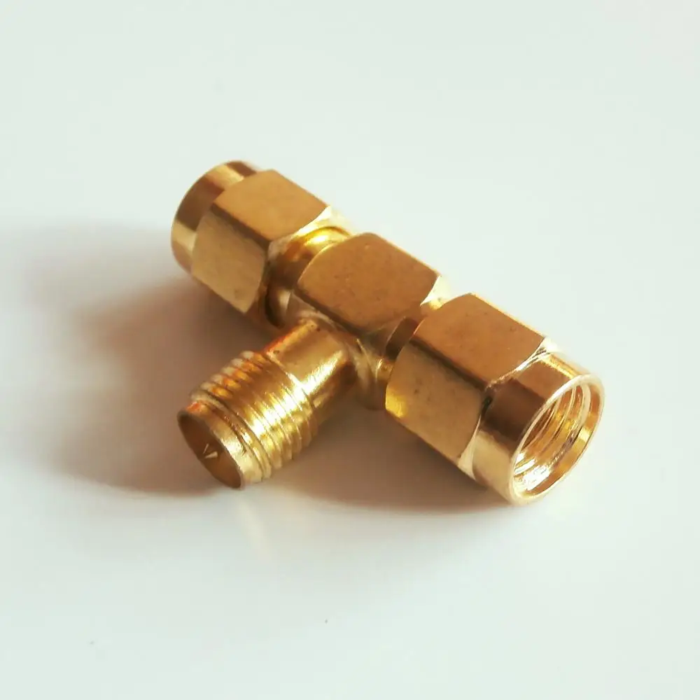 RPSMA 3 Way Splitter RP SMA RPSMA RP-SMA Female To Dual RP SMA Male Gold Plated Brass Coaxial RF Adapter Connector Socket T-Type
RPSMA 3 Way Splitter RP SMA RPSMA RP-SMA Female To Dual RP SMA Male Gold Plated Brass Coaxial RF Adapter Connector Socket T-Type