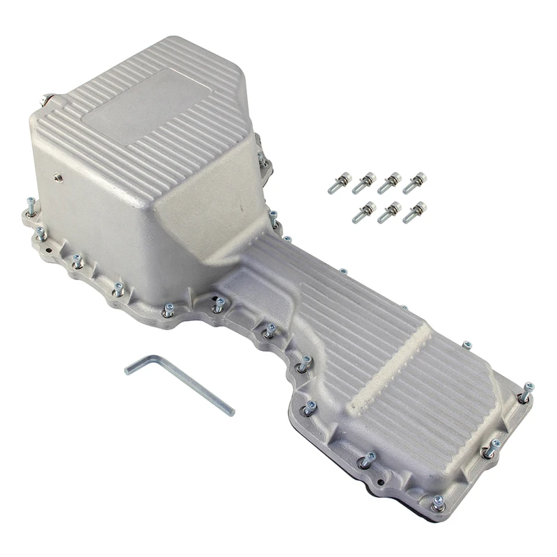 Oil Pan Raw Heavy Duty For Chevy/GMC Silverado 2017-2019 6.6L Duramax L5P 2500HD 3500HD V8 Turbo Diesel Aluminum Black/Silver
Oil Pan Raw Heavy Duty For Chevy/GMC Silverado 2017-2019 6.6L Duramax L5P 2500HD 3500HD V8 Turbo Diesel Aluminum Black/Silver
