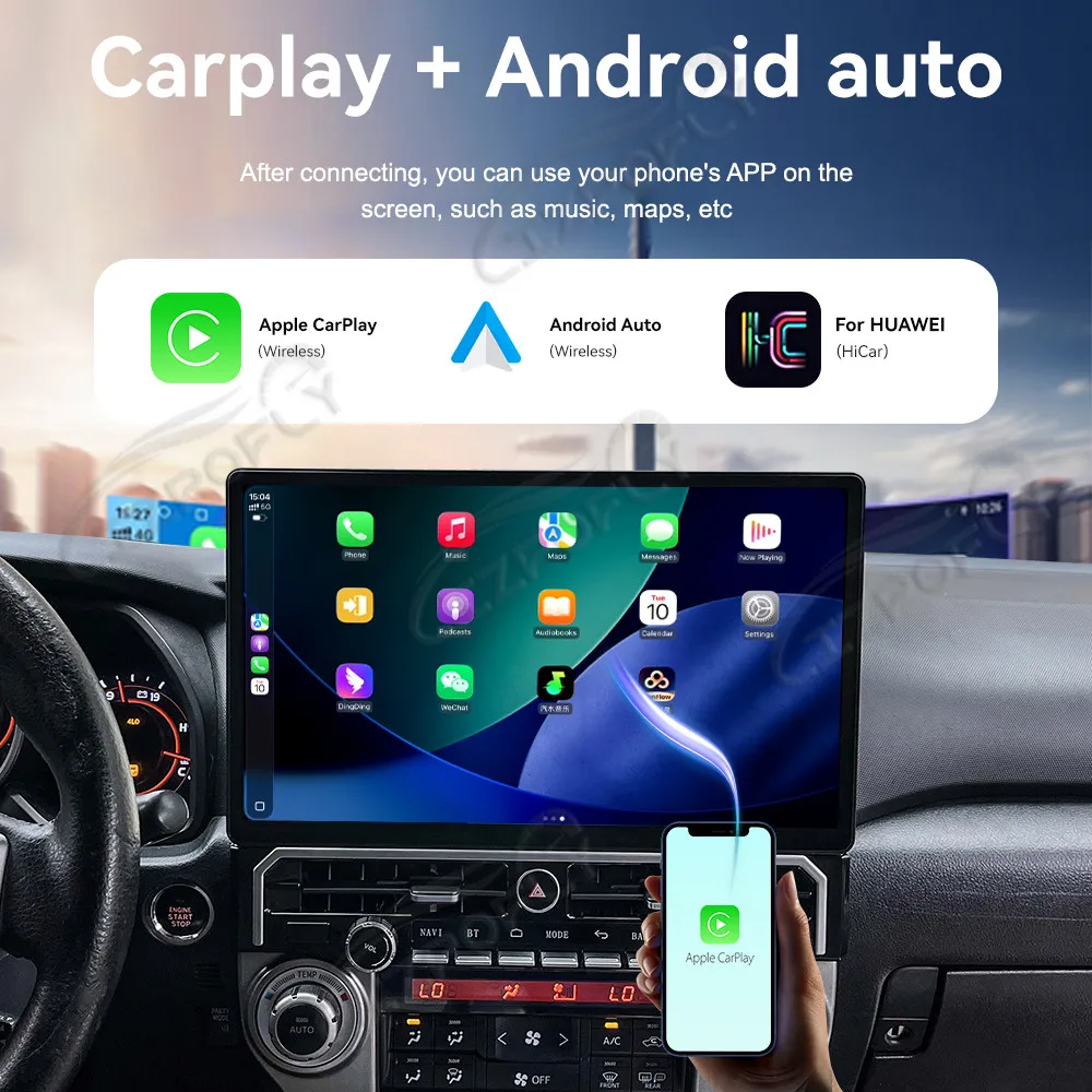 Lizpofly Upgrade 15.6" Car Radio For Toyota 4Runner 2010–2022 with Wireless Carplay&Android Auto, Touchscreen GPS Navigation
Lizpofly Upgrade 15.6" Car Radio For Toyota 4Runner 2010–2022 with Wireless Carplay&Android Auto, Touchscreen GPS Navigation