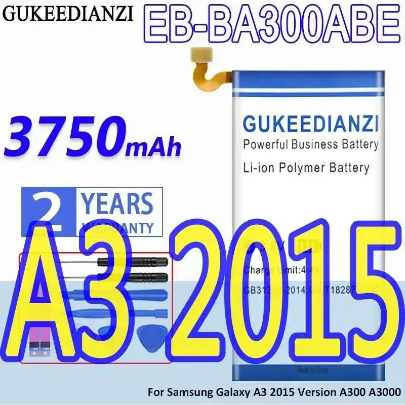 Аккумулятор мобильного телефона EB-BA300ABE 3750 мАч для Samsung Galaxy A3 2015, версия A300 A3000
Аккумулятор мобильного телефона EB-BA300ABE 3750 мАч для Samsung Galaxy A3 2015, версия A300 A3000
