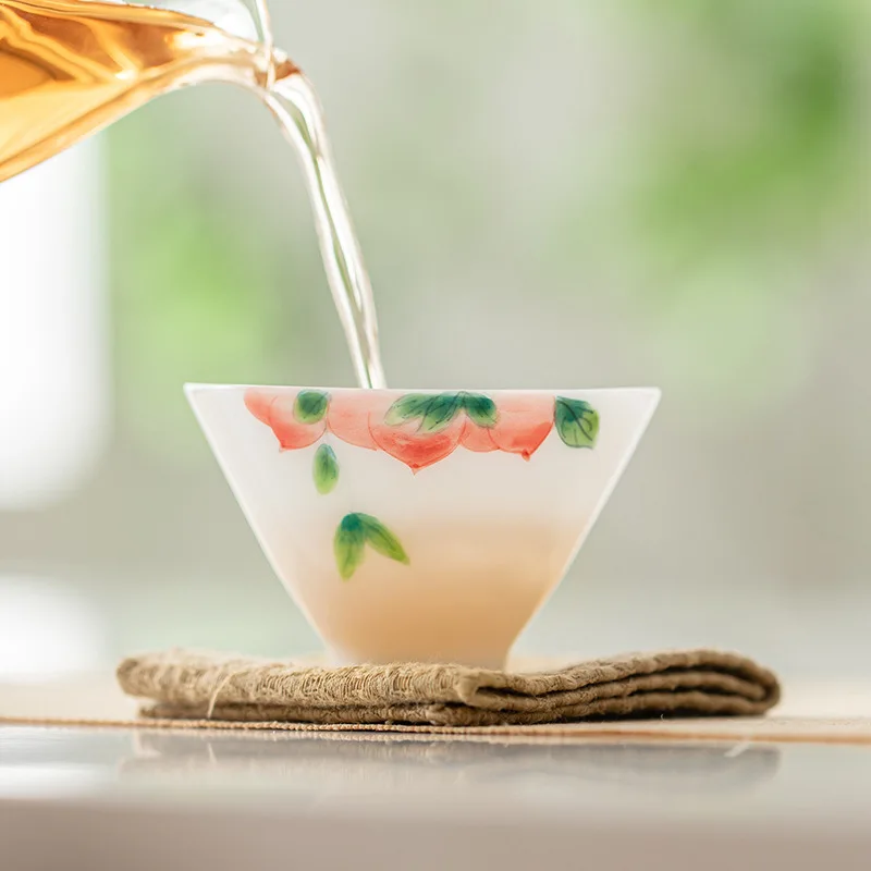 Hand Painted Bamboo Hat Tea Cup Set Jade Porcelain Ceramic Home Use Tea Master Cup with Gift Box
Hand Painted Bamboo Hat Tea Cup Set Jade Porcelain Ceramic Home Use Tea Master Cup with Gift Box