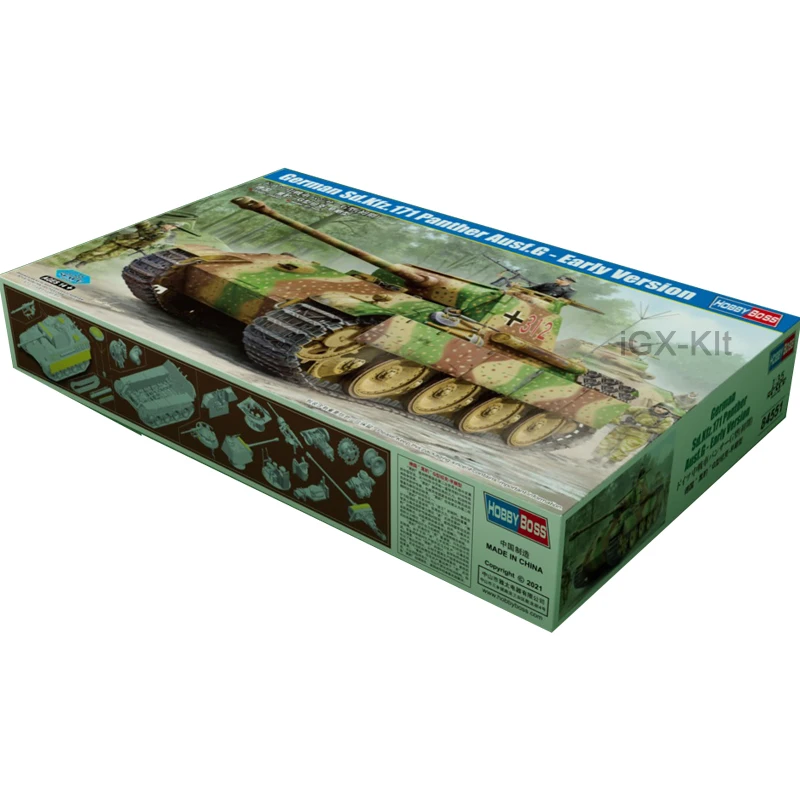 Hobbyboss 84551 1/35 Scale Fighting Vehicle German Sd Kfz 171 Panther Ausf G Early Hobby Craft Toy Plastic Model Building Kit
Hobbyboss 84551 1/35 Scale Fighting Vehicle German Sd Kfz 171 Panther Ausf G Early Hobby Craft Toy Plastic Model Building Kit