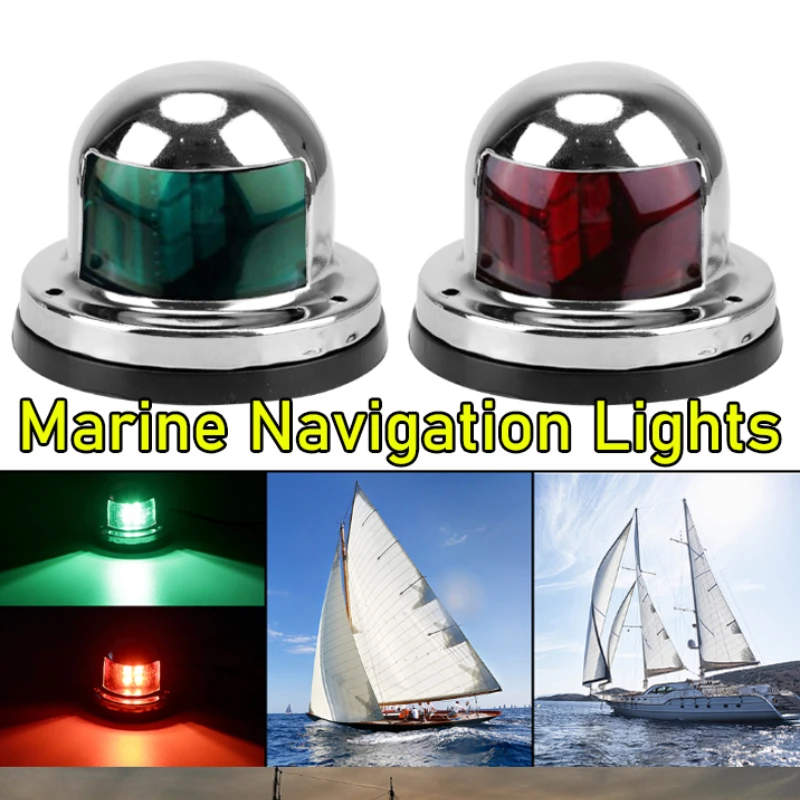 12V Stainless Steel Waterproof Marine Yacht Warning Signal Light Red Green LED Navigation Signal Light Motorcycle Accessories
12V Stainless Steel Waterproof Marine Yacht Warning Signal Light Red Green LED Navigation Signal Light Motorcycle Accessories