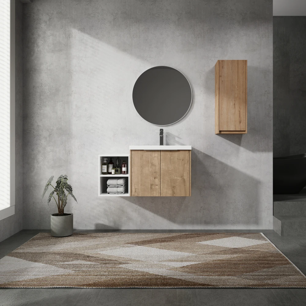 36" Wall-Mounted Bathroom Vanity With Sink and Side Cabinet, Soft Close Doors,Combination Cabinet(KD-Packing)
36" Wall-Mounted Bathroom Vanity With Sink and Side Cabinet, Soft Close Doors,Combination Cabinet(KD-Packing)