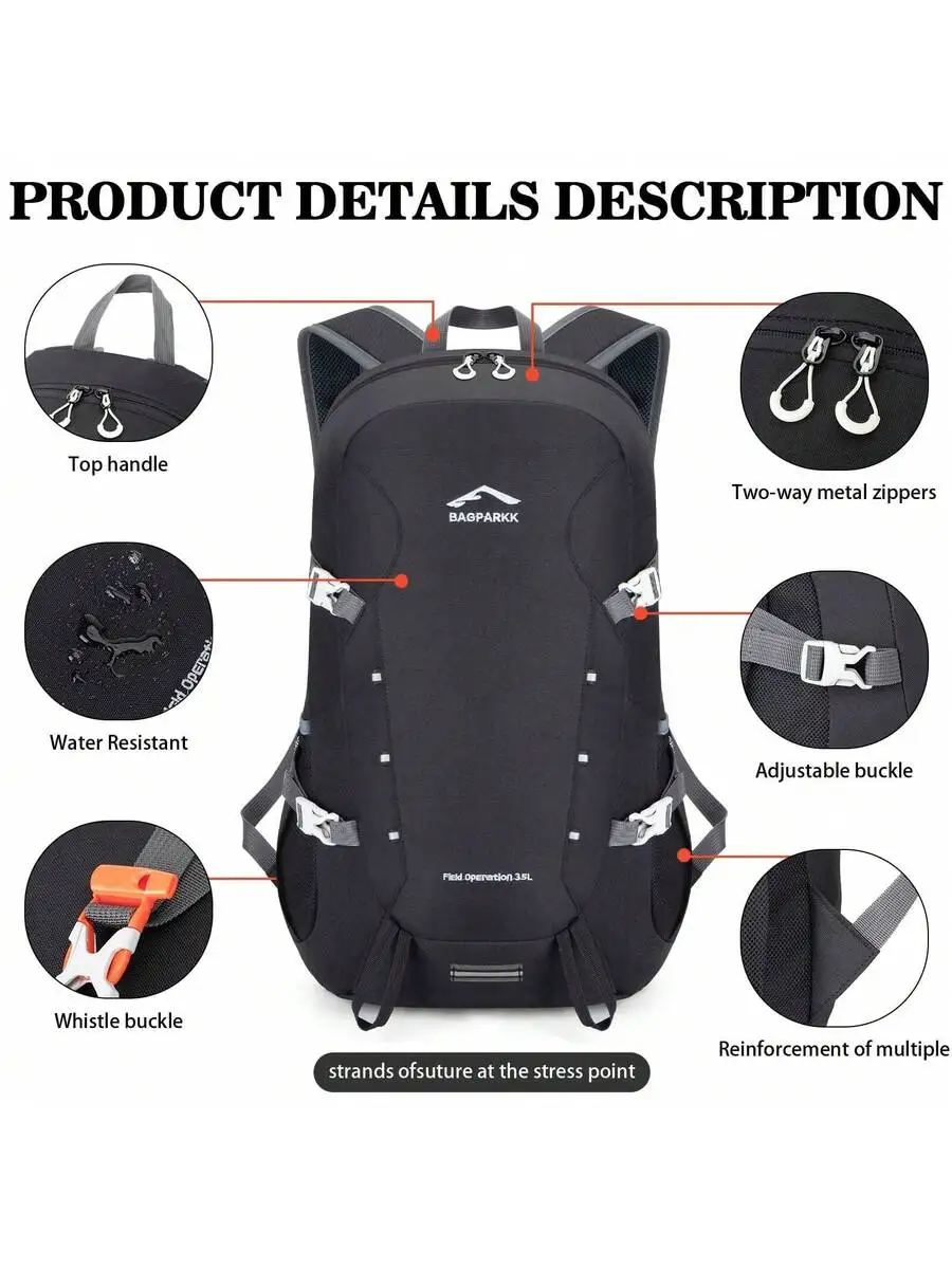 35L Water Resistant Ultra Lightweight Foldable Hiking Backpack For Outdoor Travel Camping
35L Water Resistant Ultra Lightweight Foldable Hiking Backpack For Outdoor Travel Camping