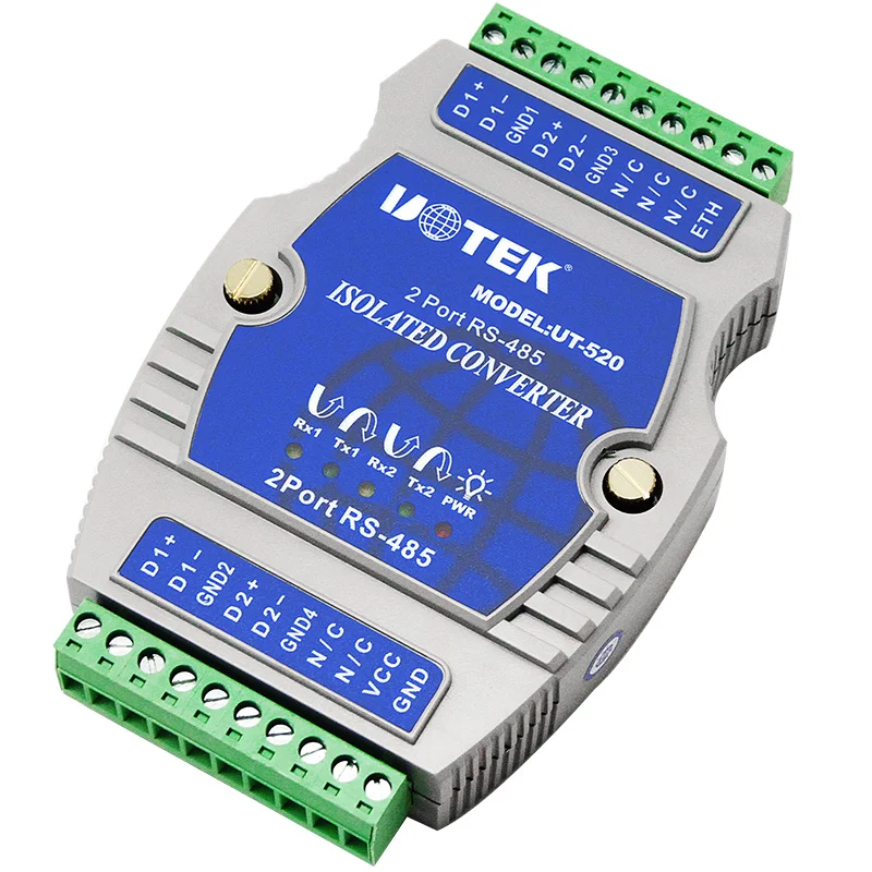 UOTEK Высококачественный промышленный 2-портовый повторитель RS-485 RS485 с защитой от электростатического разряда UT-520
UOTEK Высококачественный промышленный 2-портовый повторитель RS-485 RS485 с защитой от электростатического разряда UT-520