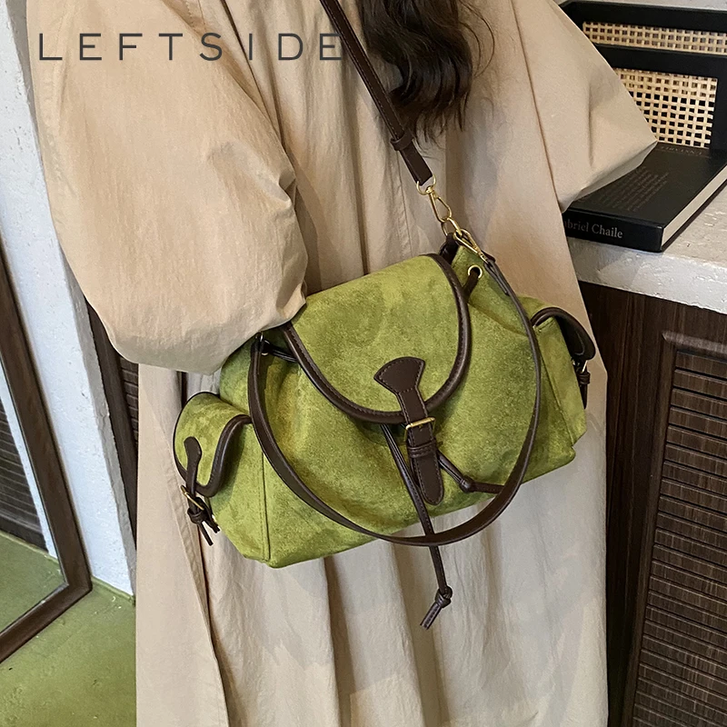 LEFTSIDE Women Small Green PU Leather Shoulder Bag 2025 Winter Crossbody Bag Luxury Designer Trend New Handbags and Purses
LEFTSIDE Women Small Green PU Leather Shoulder Bag 2025 Winter Crossbody Bag Luxury Designer Trend New Handbags and Purses