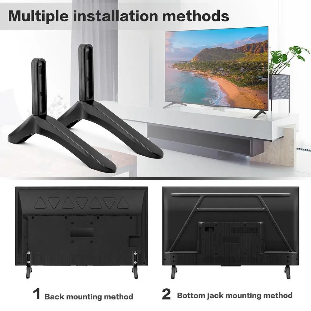 1 Pair Universal TV Stand Base Mount For 0.787-2.16 Inch Hole Distance Black Television Bracket Table Holder Metal D7C9
1 Pair Universal TV Stand Base Mount For 0.787-2.16 Inch Hole Distance Black Television Bracket Table Holder Metal D7C9