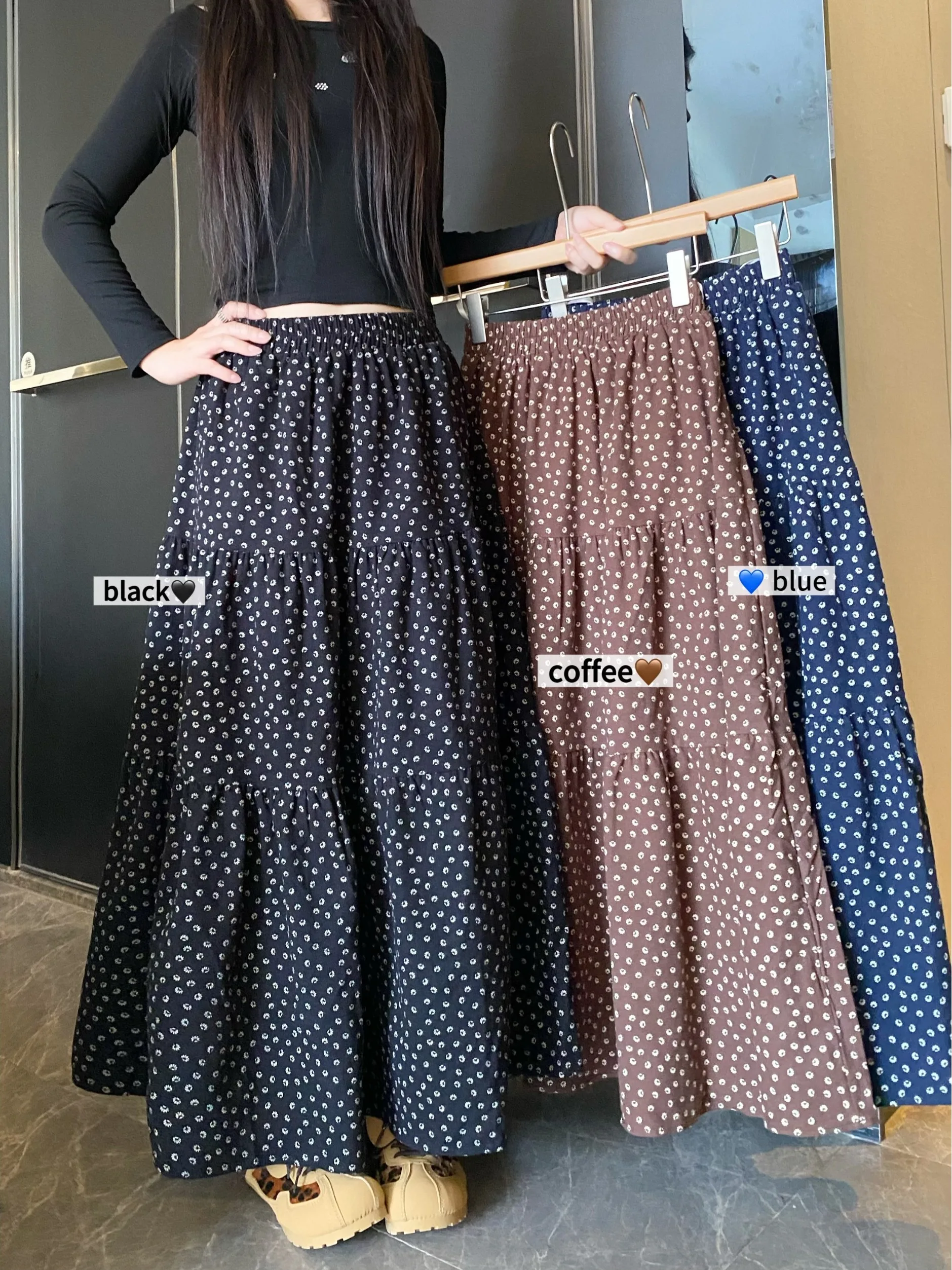 Women's New Autumn High-waist Stretch A-line Skirt Vintage Polka Dot Patchwork Tiered Cake Skirt Versatile For Office Wear korea
Women's New Autumn High-waist Stretch A-line Skirt Vintage Polka Dot Patchwork Tiered Cake Skirt Versatile For Office Wear korea