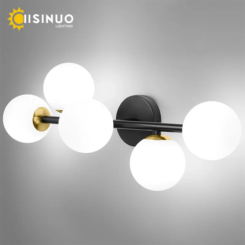 Indoor Wall Light for Bathroom Mirror Vanity Lighting G9 Bulb Base 5 Heads Bedside Wall Lamp for Corridor Living room Black Gold
Indoor Wall Light for Bathroom Mirror Vanity Lighting G9 Bulb Base 5 Heads Bedside Wall Lamp for Corridor Living room Black Gold