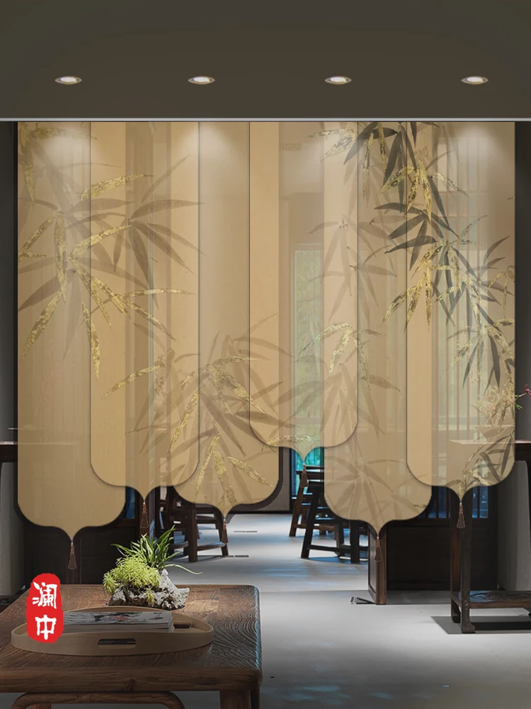 New Chinese Sle Roller utter Curtain Partition Living Room Tea Room Entrance Semi-Transparent Hanging Screen Sof...
New Chinese Sle Roller utter Curtain Partition Living Room Tea Room Entrance Semi-Transparent Hanging Screen Sof...