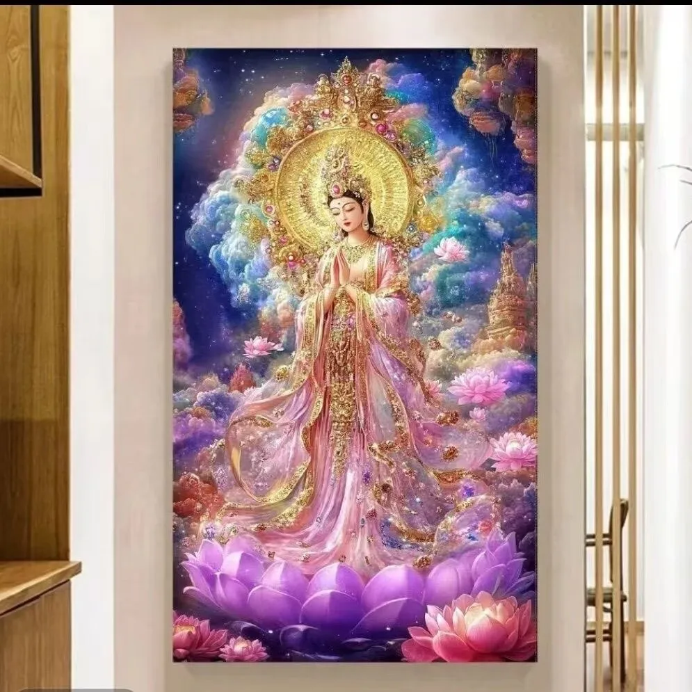 Набор для вышивания крестиком 11ct 65x120см с изображением Будды и лотоса, в китайском стиле, с принтом, для рукоделия, декора дома, 3 варианта дизайна
Набор для вышивания крестиком 11ct 65x120см с изображением Будды и лотоса, в китайском стиле, с принтом, для рукоделия, декора дома, 3 варианта дизайна