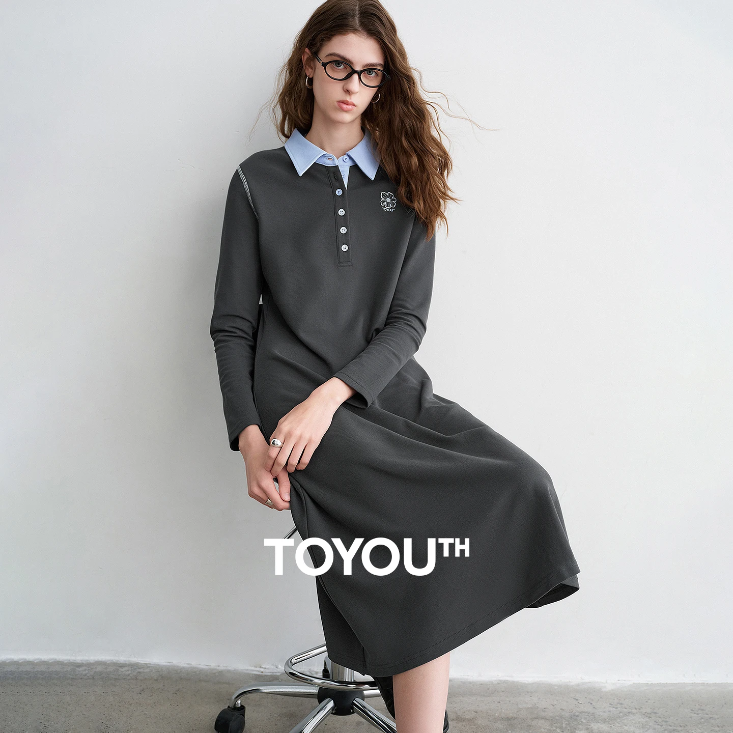 TOYOUTH Women Breathable Polo Dress 2026 Spring New Contrast Color Paneled Fake Two - Piece Slim Fit Dress
TOYOUTH Women Breathable Polo Dress 2026 Spring New Contrast Color Paneled Fake Two - Piece Slim Fit Dress