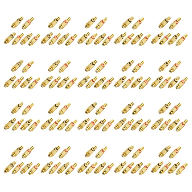 RCA Connector Plug,120-Pack RCA Female Plug Screws Audio Video In-Line Jack Adapter Gold Plated Solder Type,Gold CNIM Hot
RCA Connector Plug,120-Pack RCA Female Plug Screws Audio Video In-Line Jack Adapter Gold Plated Solder Type,Gold CNIM Hot