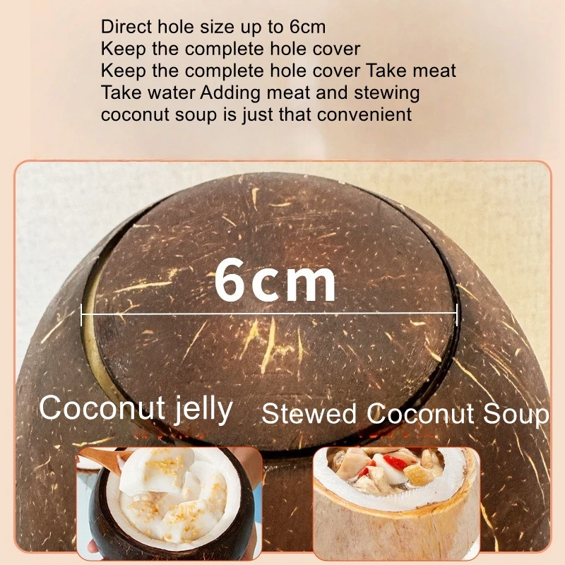 Fully automatic coconut punching tool, stainless steel electric coconut opener, green and old coconut shell opener
Fully automatic coconut punching tool, stainless steel electric coconut opener, green and old coconut shell opener