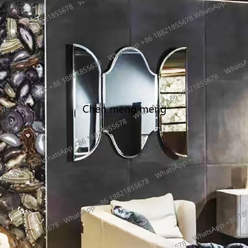 F181 New three-fold bathroom light luxury vanity vanity makeup washstand wall-mounted folding mirror customization
F181 New three-fold bathroom light luxury vanity vanity makeup washstand wall-mounted folding mirror customization