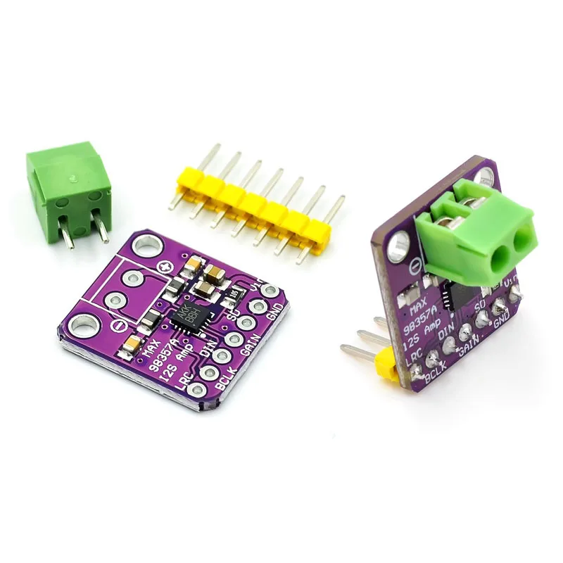 1-100Pcs MAX98357 I2S Audio Amplifier Module without Filtering Class D Amplification Support ESP32 Raspberry pi
1-100Pcs MAX98357 I2S Audio Amplifier Module without Filtering Class D Amplification Support ESP32 Raspberry pi