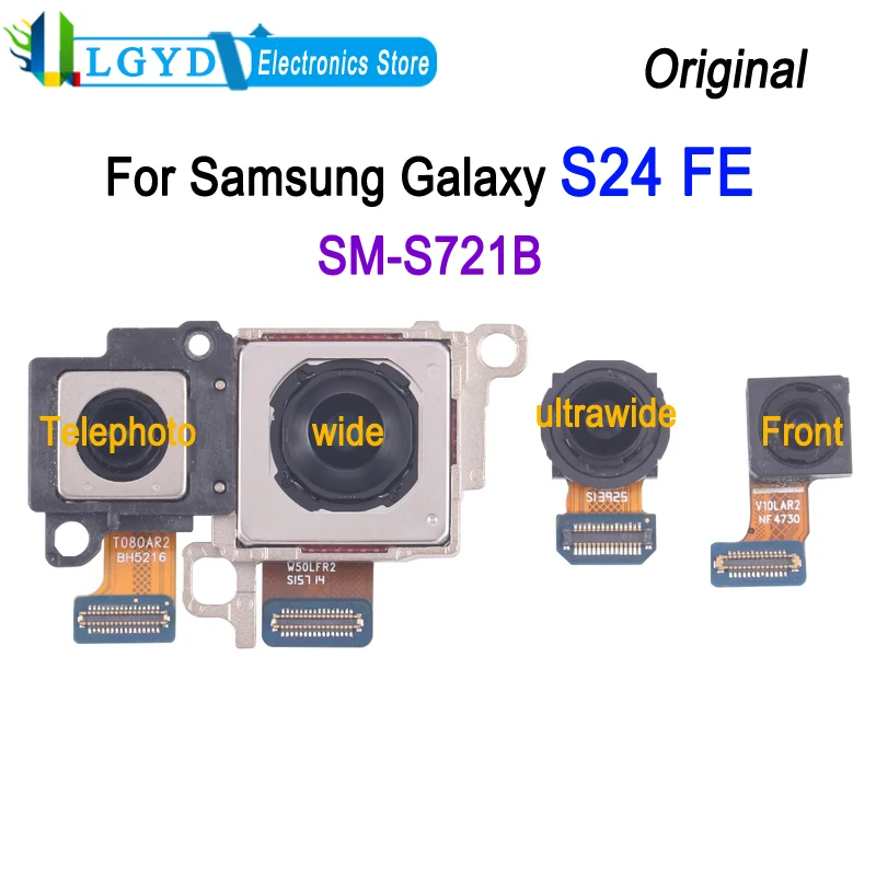 Оригинальная передняя/задняя камера для Samsung Galaxy S24 FE SM-S721B, запасная часть для телеобъектирования/широкой/вльтраширокой/передней камеры
Оригинальная передняя/задняя камера для Samsung Galaxy S24 FE SM-S721B, запасная часть для телеобъектирования/широкой/вльтраширокой/передней камеры