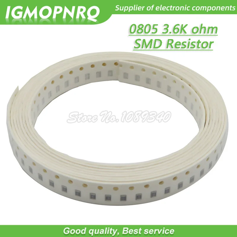 300 шт. 0805 SMD резистор 3,6 K Ом чиповый резистор 1/8 Вт 3,6 K 3K6 Ом 0805-3,6 K
300 шт. 0805 SMD резистор 3,6 K Ом чиповый резистор 1/8 Вт 3,6 K 3K6 Ом 0805-3,6 K