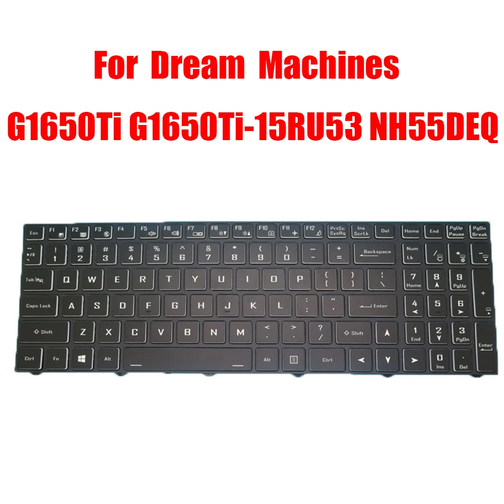 Новая клавиатура для ноутбука Dream Machines G1650Ti G1650Ti-15RU53 NH55DEQ, английская, американская, черная с подсветкой
Новая клавиатура для ноутбука Dream Machines G1650Ti G1650Ti-15RU53 NH55DEQ, английская, американская, черная с подсветкой