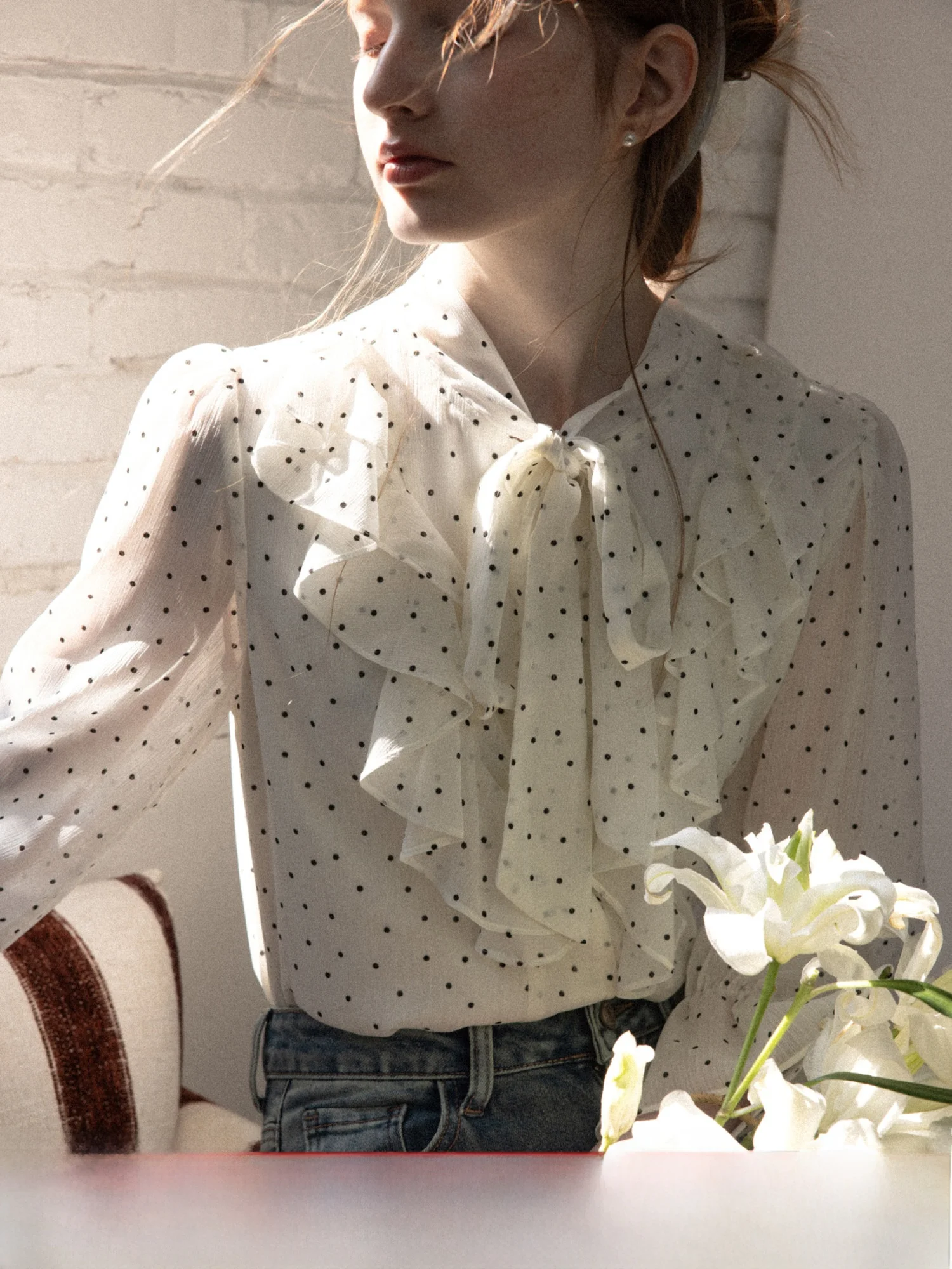 Spring 2026 Women's Loose Polka Dot Long Sve irt Casual Sle Breathable Polyester Fabric Gathered Hemline Comfort Fit
Spring 2026 Women's Loose Polka Dot Long Sve irt Casual Sle Breathable Polyester Fabric Gathered Hemline Comfort Fit