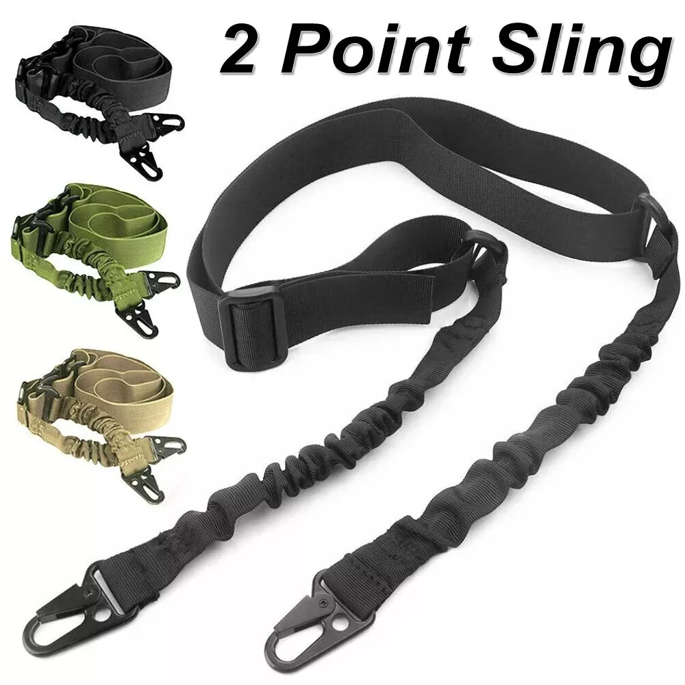 Tactical Two Point Sling Strap Bungee Rifle Gun Sling with QD Buckle
Tactical Two Point Sling Strap Bungee Rifle Gun Sling with QD Buckle