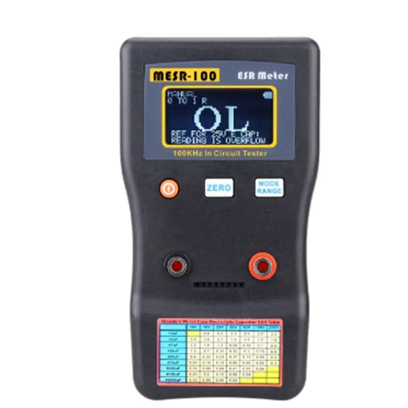 A98E-MESR-100 Capacitance Ohm Meter Professional Measuring Capacitance Resistance Capacitor Circuit Tester Capacitor Tester
A98E-MESR-100 Capacitance Ohm Meter Professional Measuring Capacitance Resistance Capacitor Circuit Tester Capacitor Tester