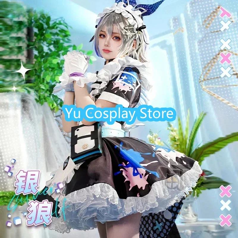 Yu-Cosplay Game Honkai Star Rail Silver Wolf Cosplay Costum Women Cute Maid Dress Party Suit Halloween Carnival Uniform Custom
Yu-Cosplay Game Honkai Star Rail Silver Wolf Cosplay Costum Women Cute Maid Dress Party Suit Halloween Carnival Uniform Custom